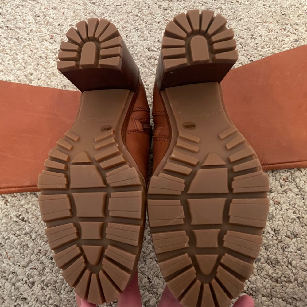 Vince Camuto New Dasemma Tan Over The Knee Block Heel Boot 6 - Picture 4 of 16